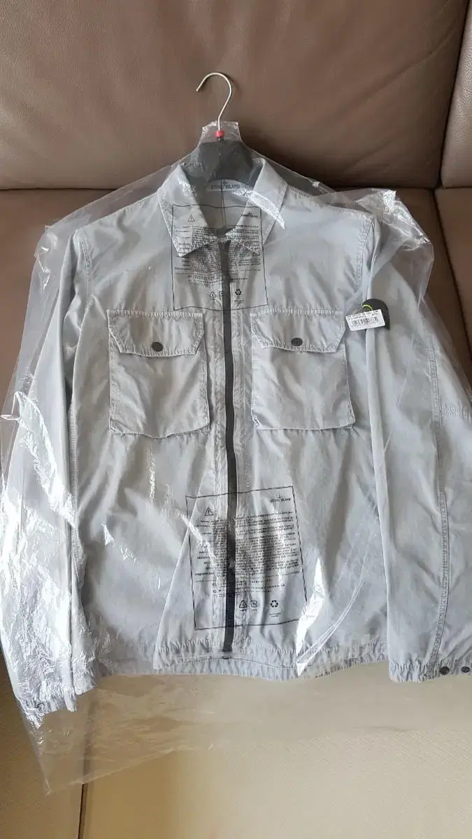 Stone Island Olde Effect Overshirt Pearl Gray Store Edition Size L