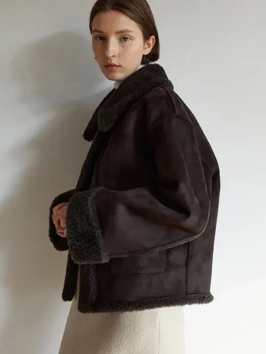 모한 mohan 리버시블 무스탕 퍼자켓 TOW WOOL COLLAR