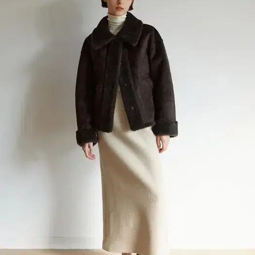 모한 mohan 리버시블 무스탕 퍼자켓 TOW WOOL COLLAR