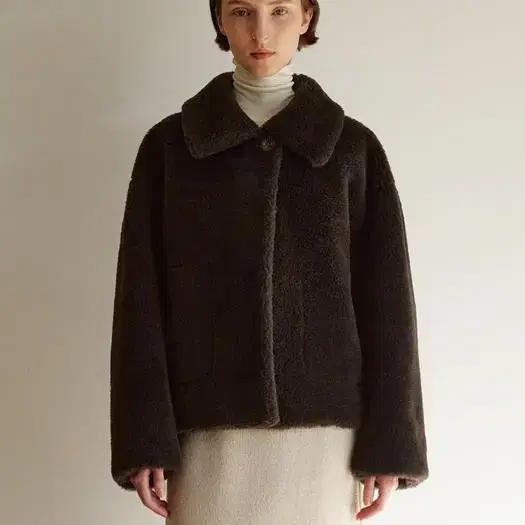 모한 mohan 리버시블 무스탕 퍼자켓 TOW WOOL COLLAR