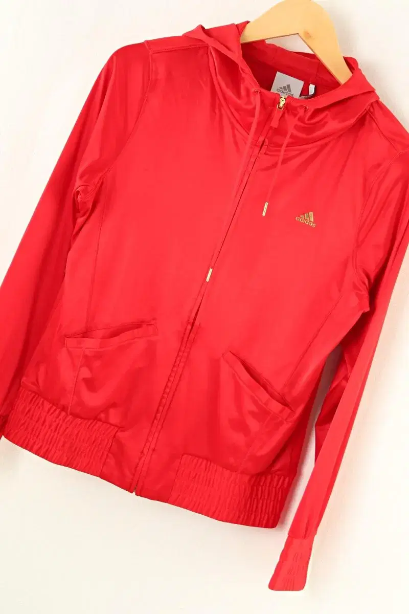 W(S) Adidas Zip-up Windbreaker Jacket Poly Unique Red