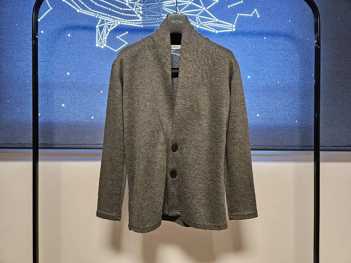 Wang Burton Cardigan (Charcoal)