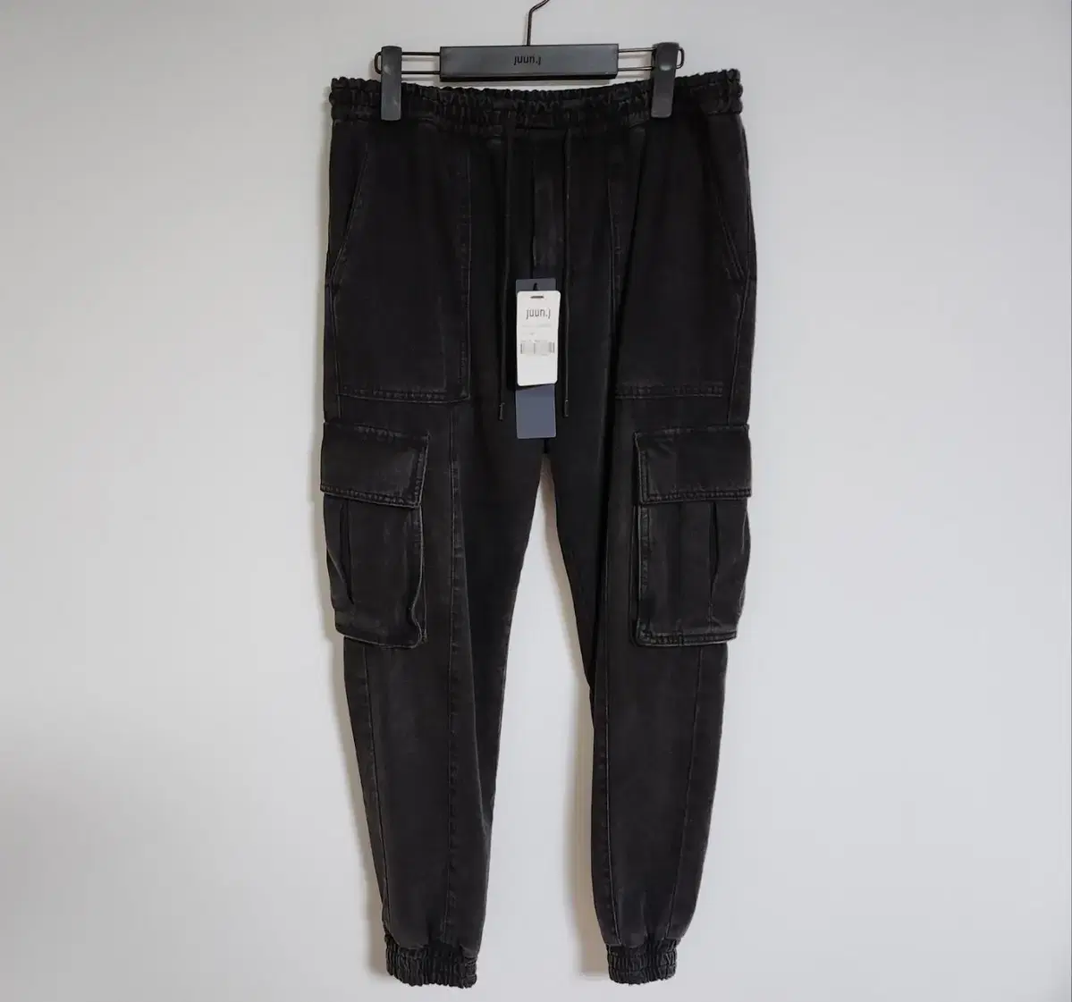 [46] Junji Black and Blue Cargo Jogger Pants JC1221PD35