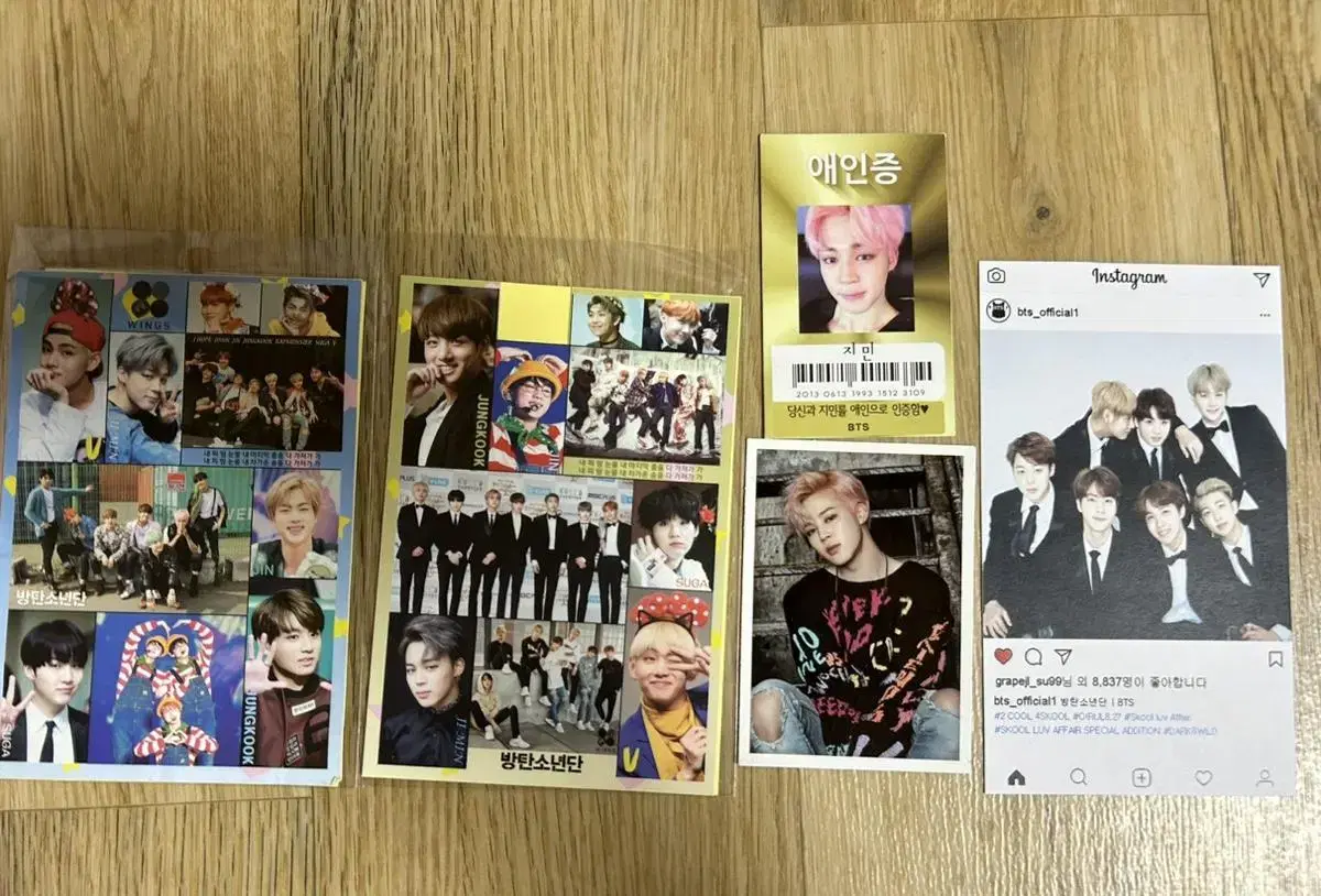 Bangtan stickers, authentication bulk