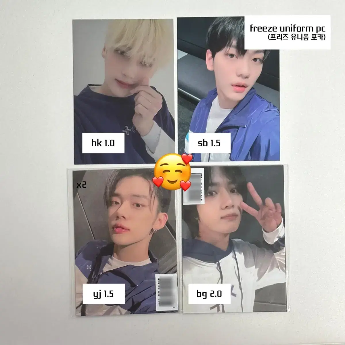 TXT Freeze Eternals Jersey photocard yeonjun soobin beomgyu hueningkai