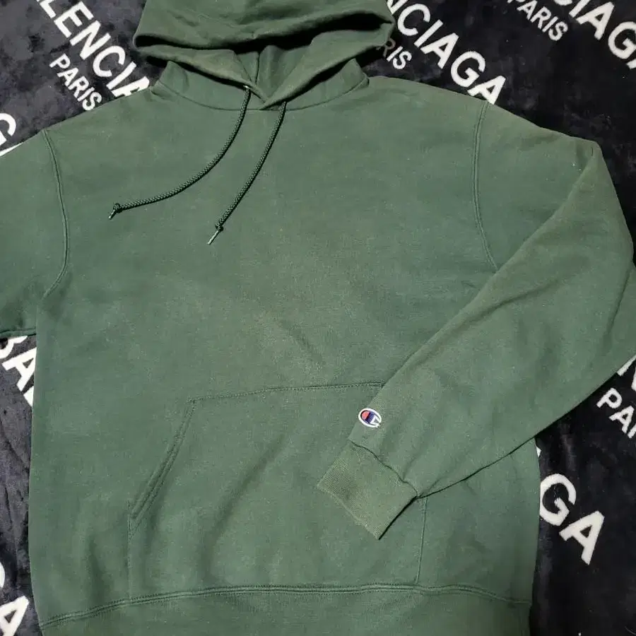 M)만원샵 Champion eco hood dark green