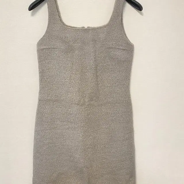 fadeiin fuzzy wool mini dress (taupe)