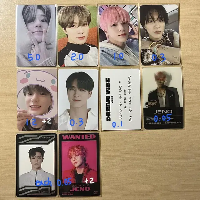 엔시티 드림 제노 포카 포토카드 양도 NCT JENO PHOTOCARD