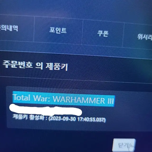 Totalwar:WARHAMMER3 스팀키 판매합니다.