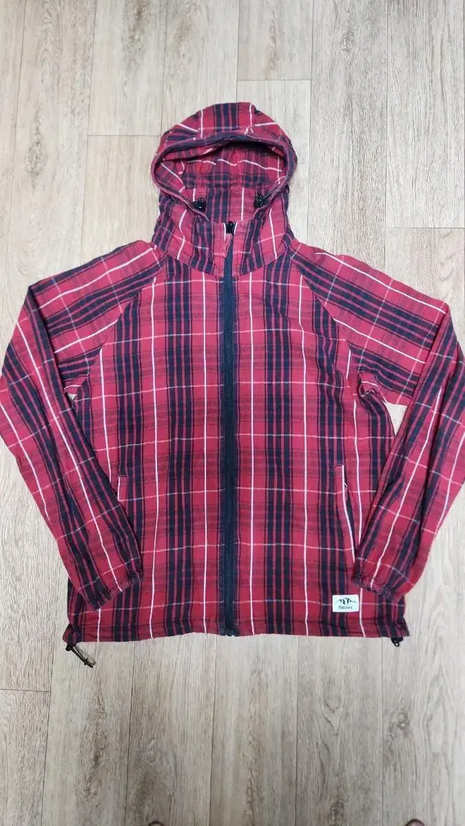 StussyRedCheck PatternHooded Zip-UpSize 100