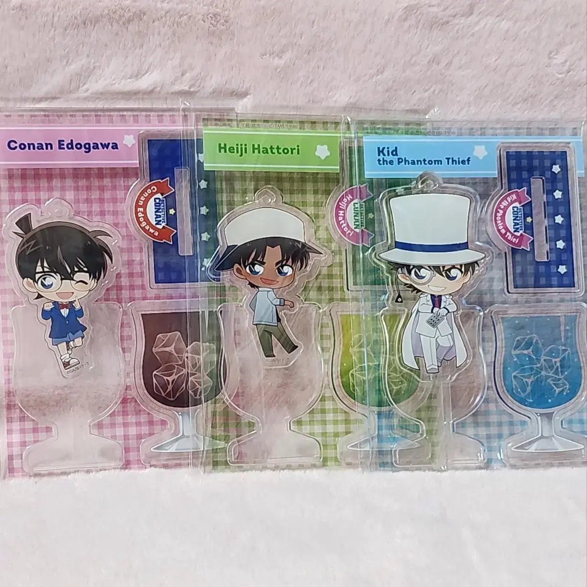 Detective Conan See Through acrylic stand 1st Gokudokid Hattori Heiji Conan