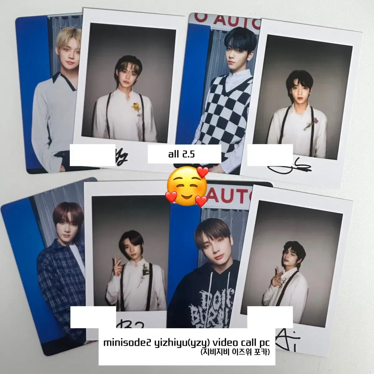 txt gbgb yizhiyu photocard pola set