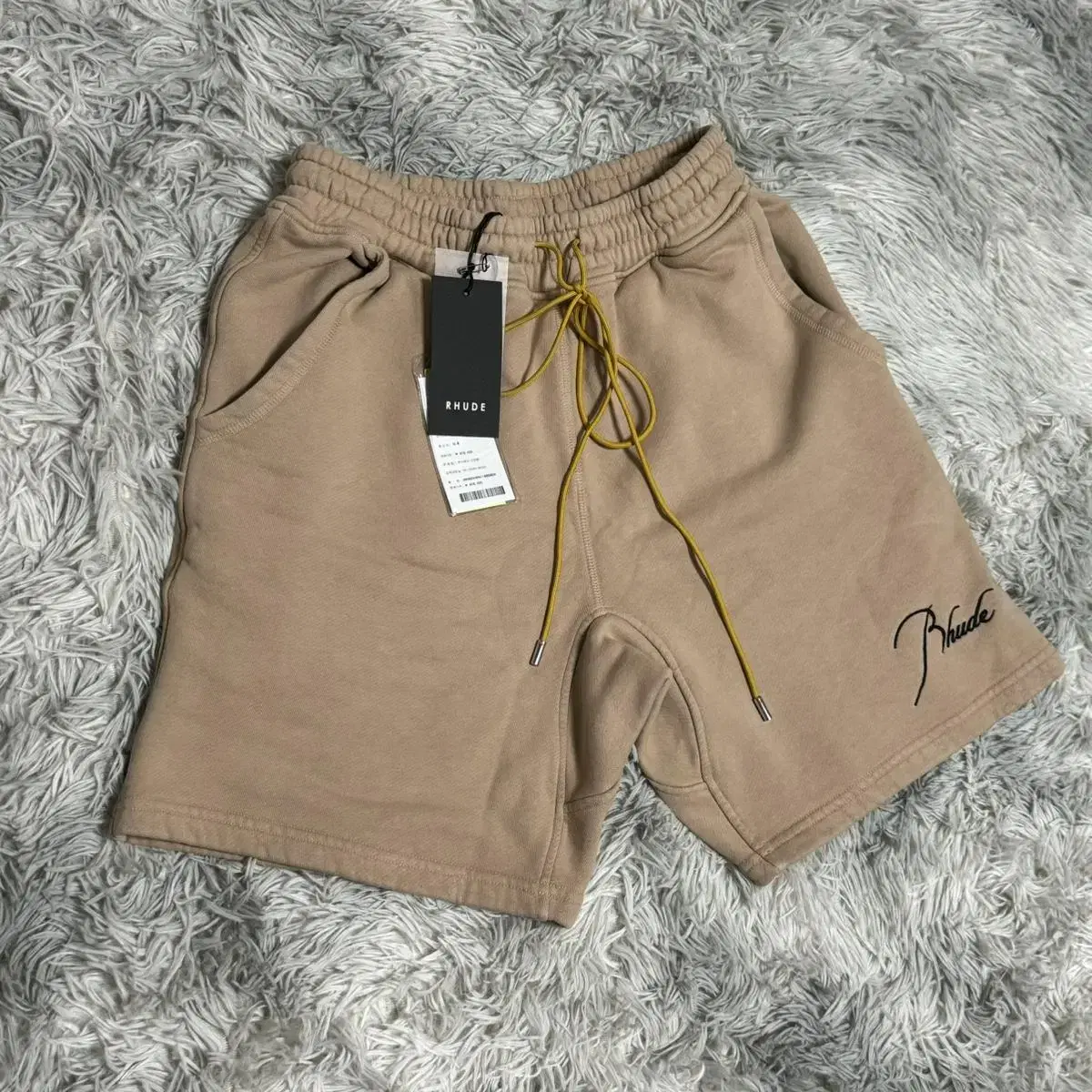 (S) 23ss Rhude 루드 자수 로고 반바지