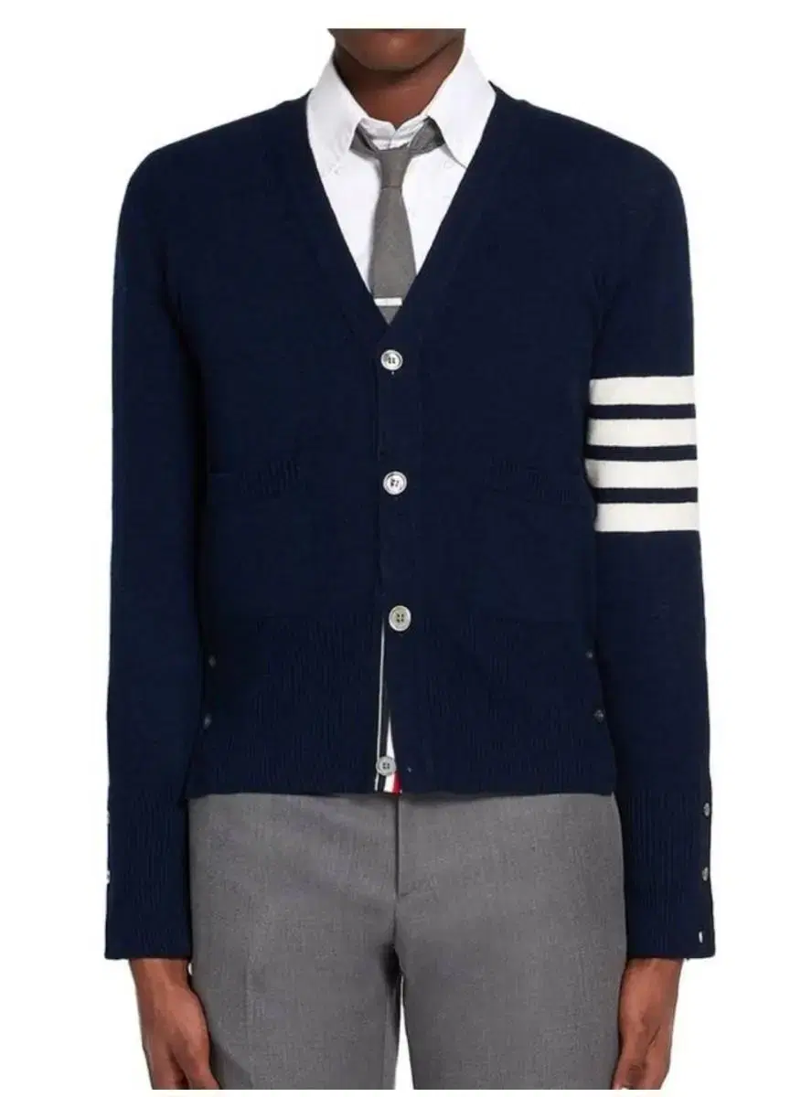 [5] Thom Browne Cashmere Cardigan Navy New