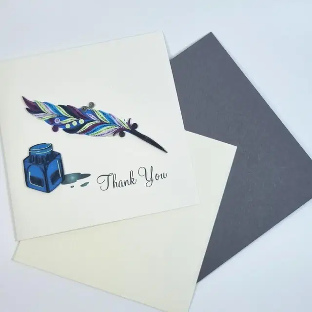 감사장 퀼링 키드 - Thank you quilling card