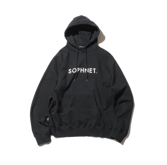 [XL] Softnet Logo Pullover Sweatshirt Black