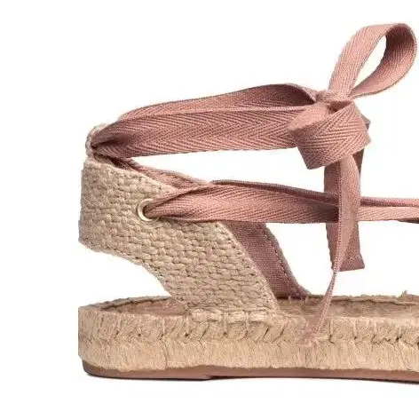 H&M Pink Tie-strap Espadrilles 255