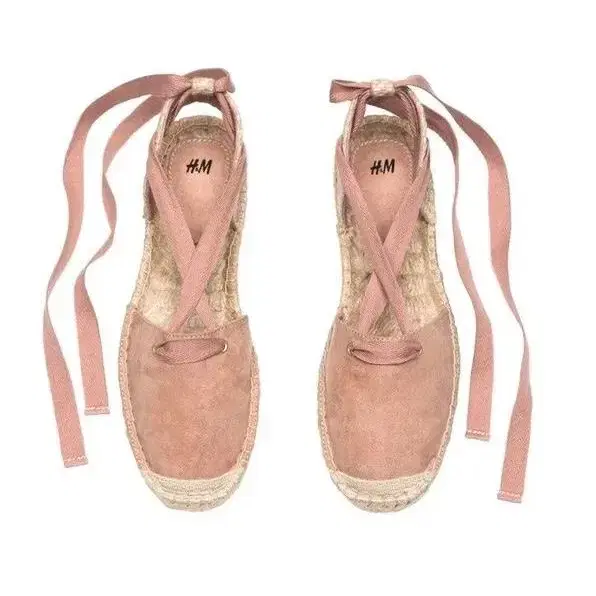 H&M Pink Tie-strap Espadrilles 255