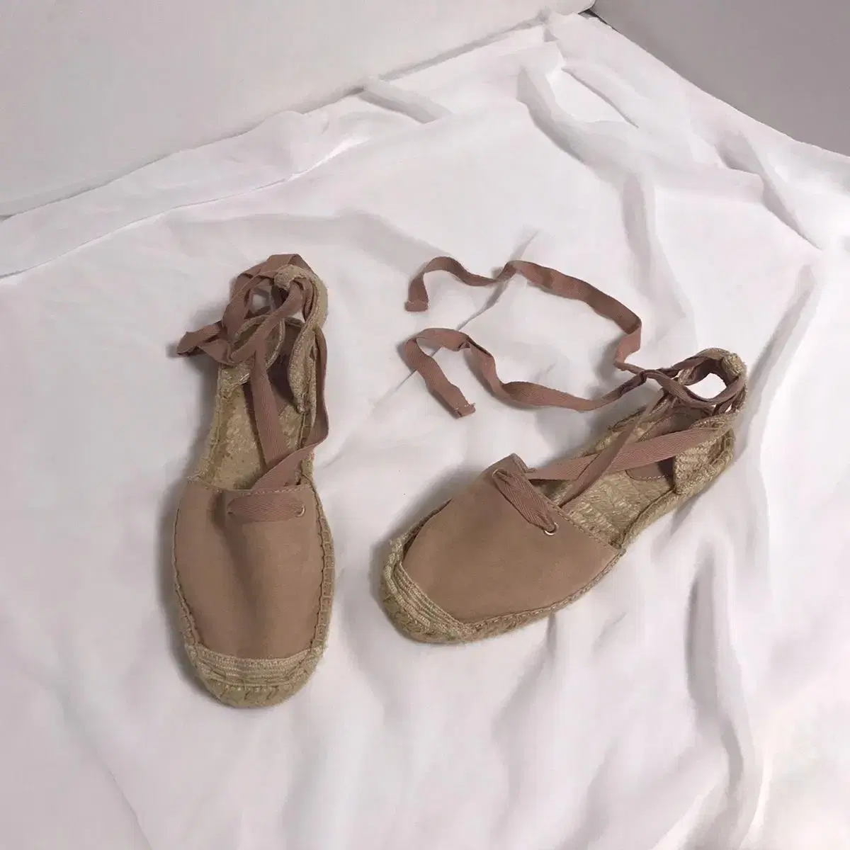 H&M Pink Tie-strap Espadrilles 255