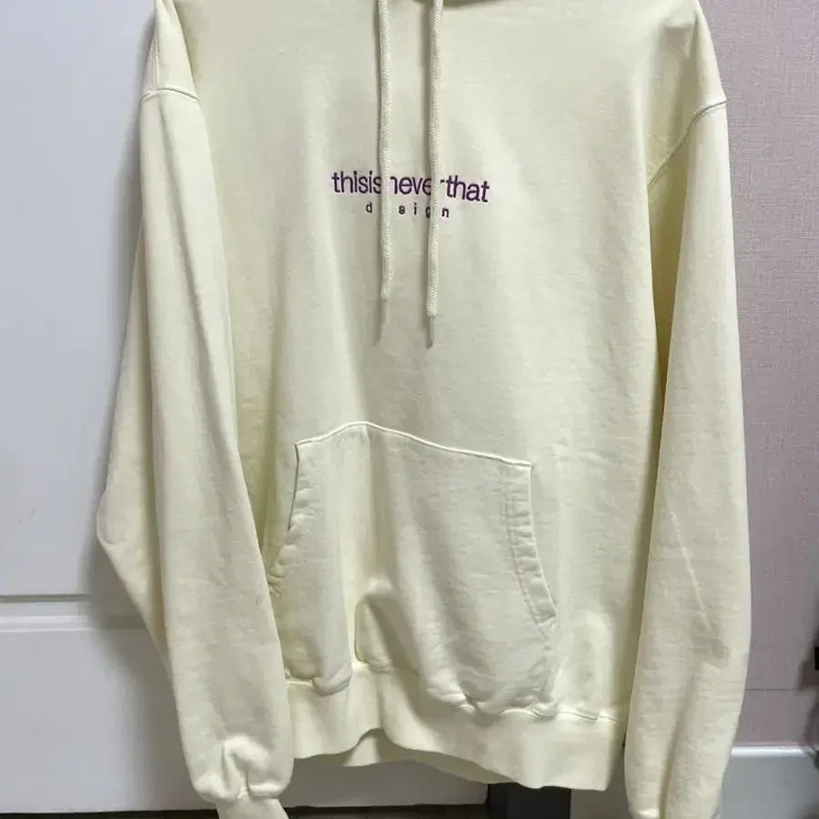 디스이즈네버댓 L-Logo Hoodie Ivory M사이즈