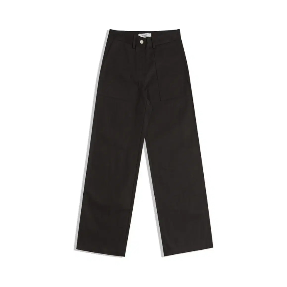 블렘토 DRY TEXTURE POCKETS BLACK WIDE PANTS