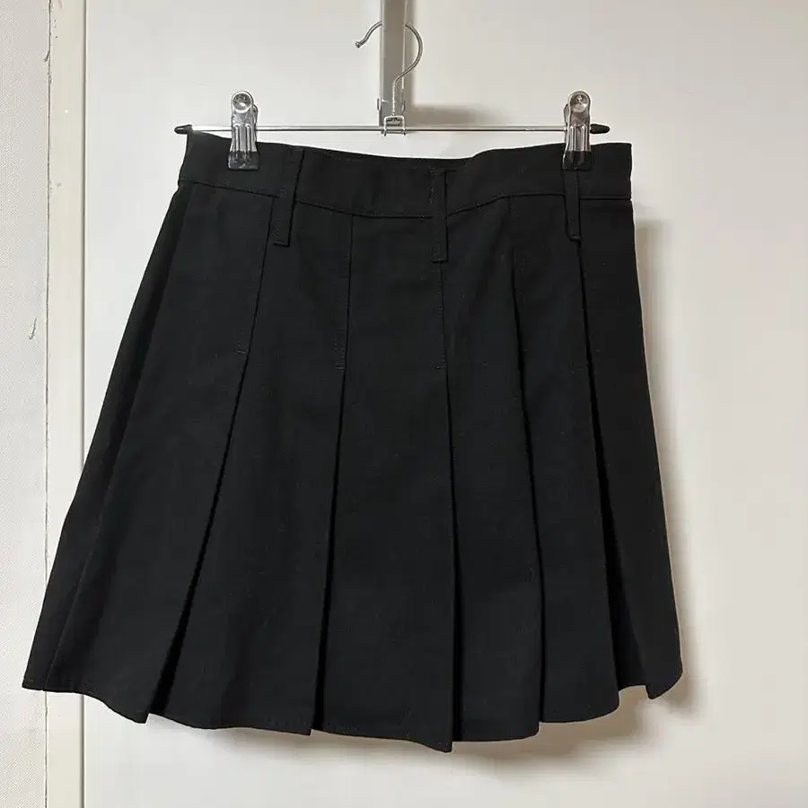 일구구일 랩스커트 블랙 SNAP PLEATS WRAP SKIRT