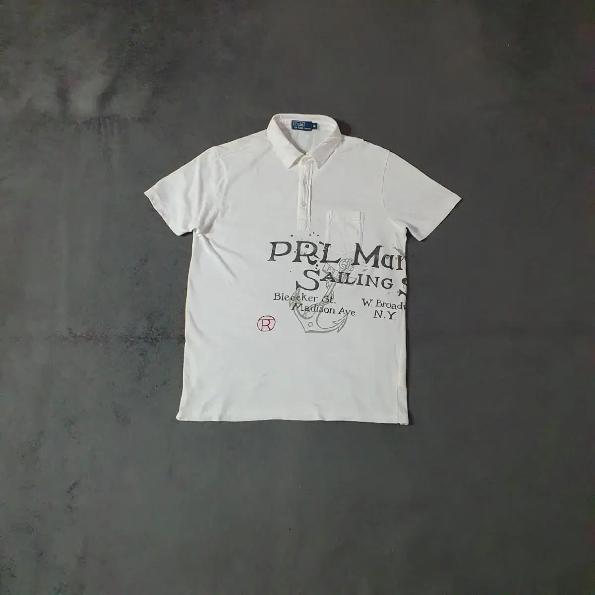 빈티지 폴로 마린 반팔 티셔츠 pk 카라티 XL