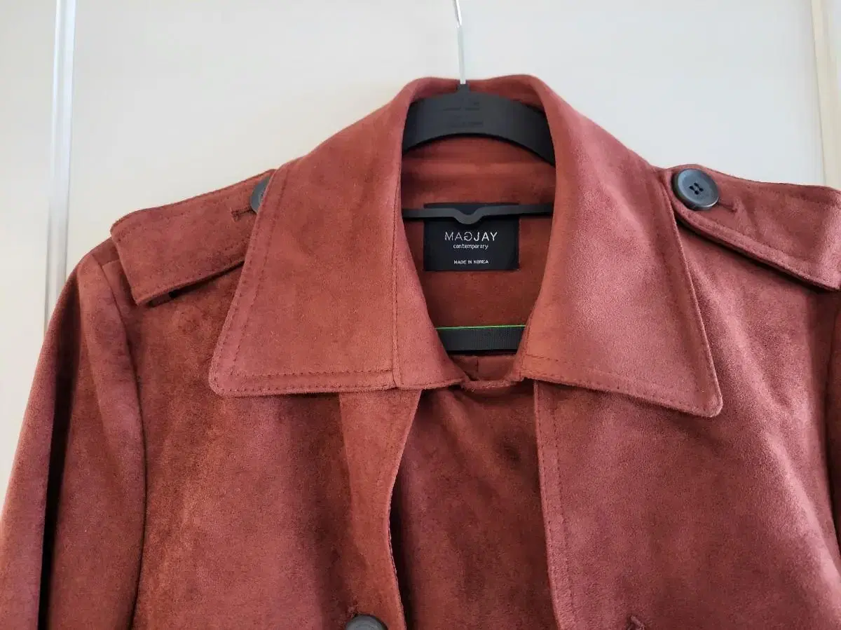 Suede trench coat MagJay Brick