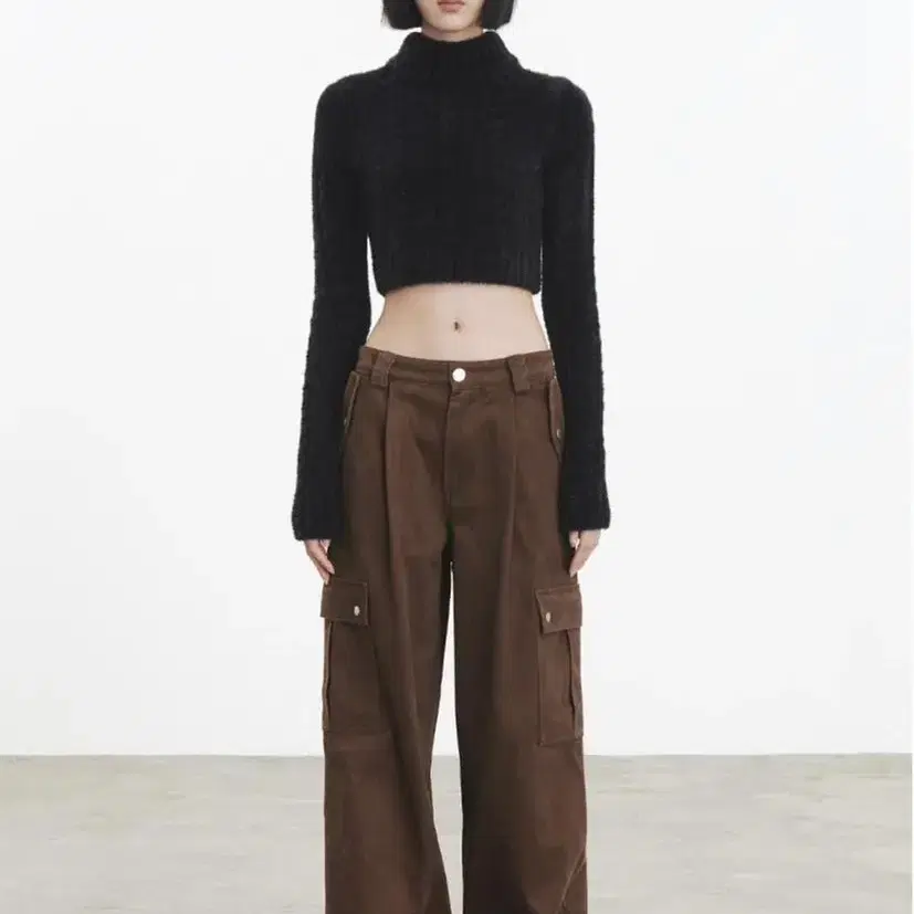 큐리티 카고팬츠(C CARGO WIDE PANTS_BROWN)