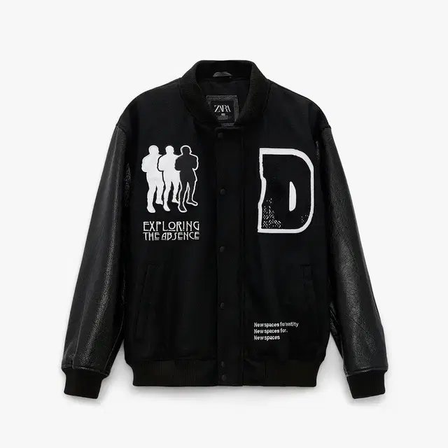 ZARA COMBINATION PATCHES BOMBER JACKET