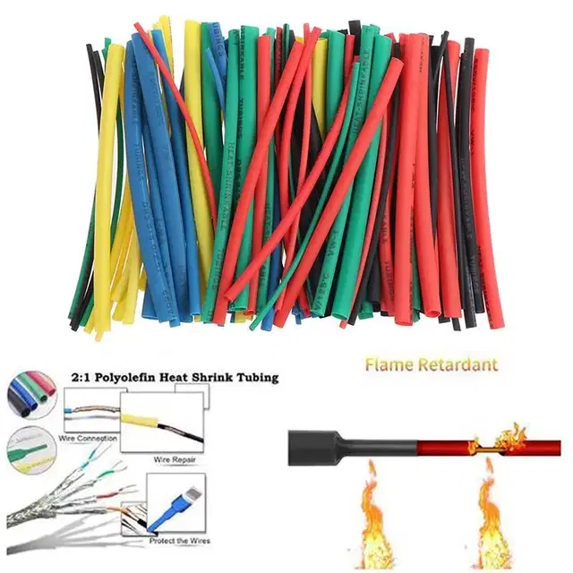 전선 열 수축 튜브 100P세트 케이스 포함 G-7-2