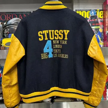 90s stussy big 4 varsity jk 올드 스투시 바시티 | 브랜드 중고