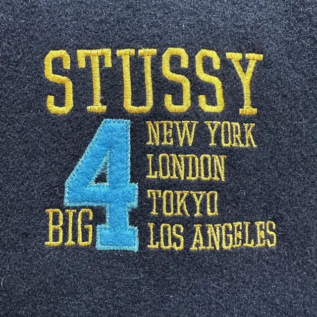 90s stussy big 4 varsity jk 올드 스투시 바시티