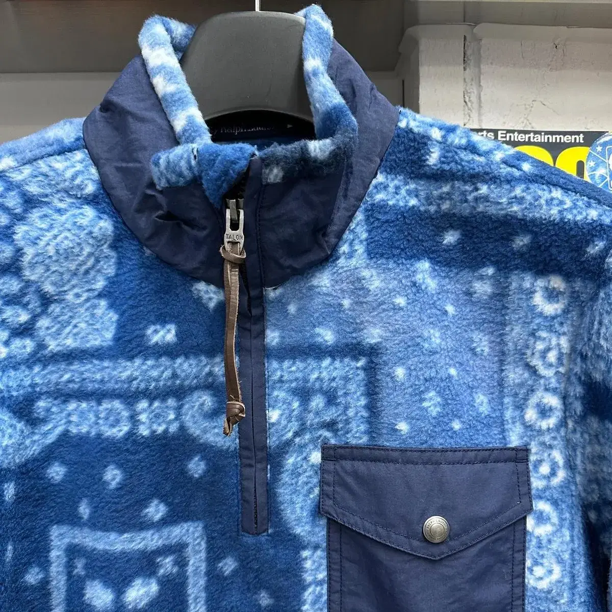 polo bandana half zip fleece 폴로 반다나 후리스