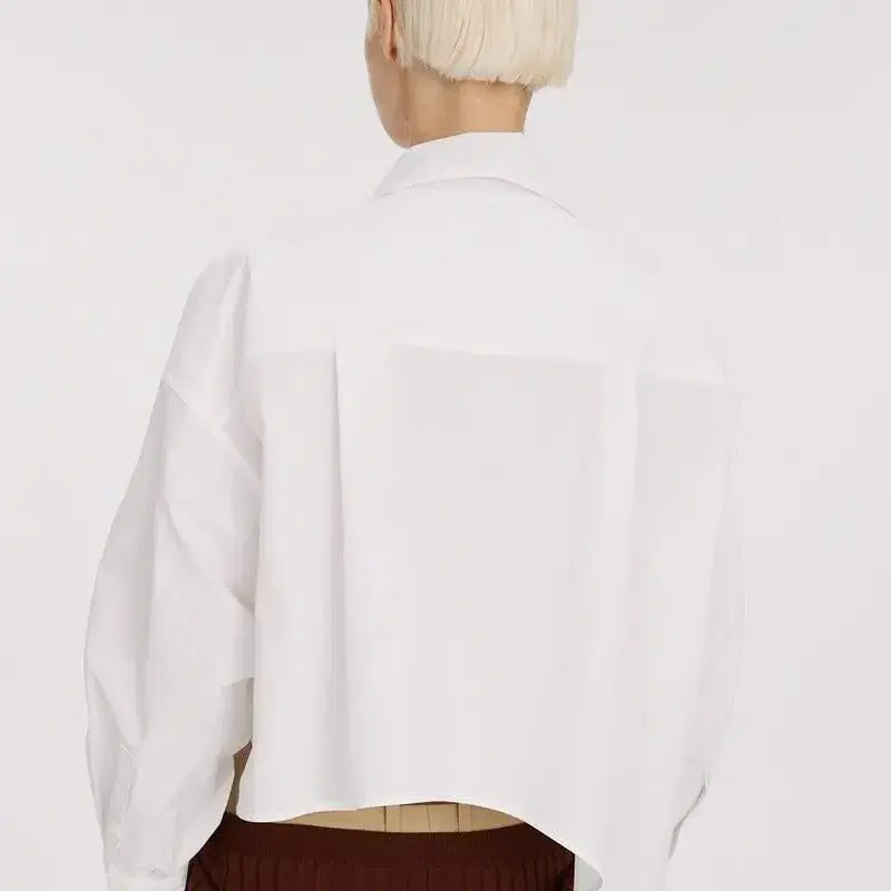 렉토 FEVRE COTTON BOW SHIRT 크롭셔츠