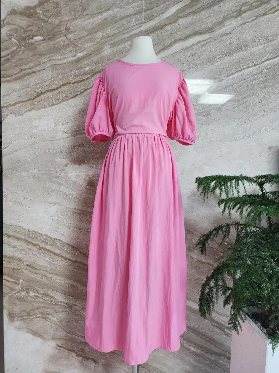 Pink Loose-Fit Long ONEPIECE New Products