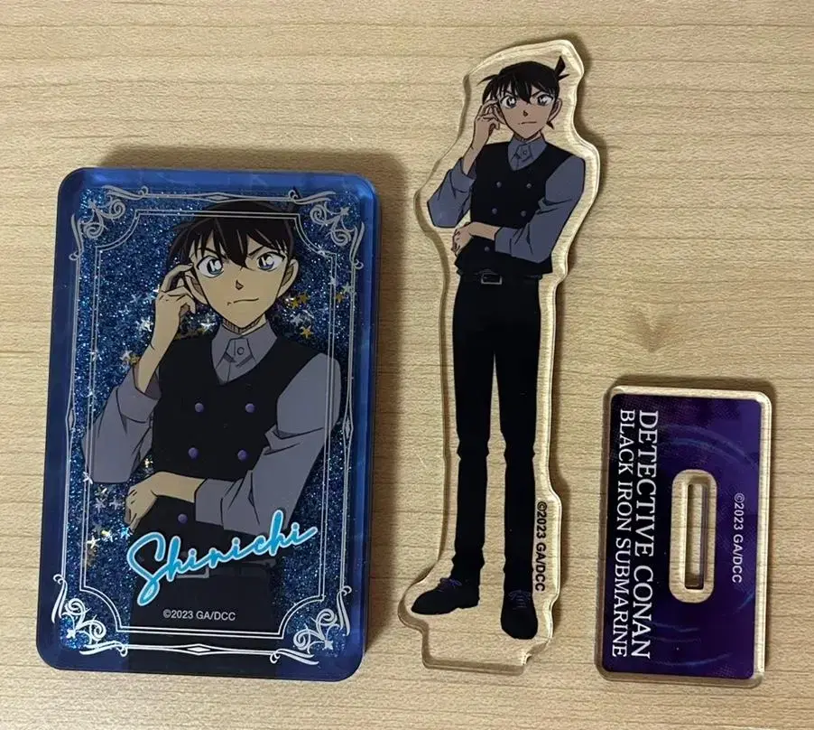 Detective Conan Kudo Shinichi Nampoil Black Iron's Fishing Village Corotta acrylic Stand