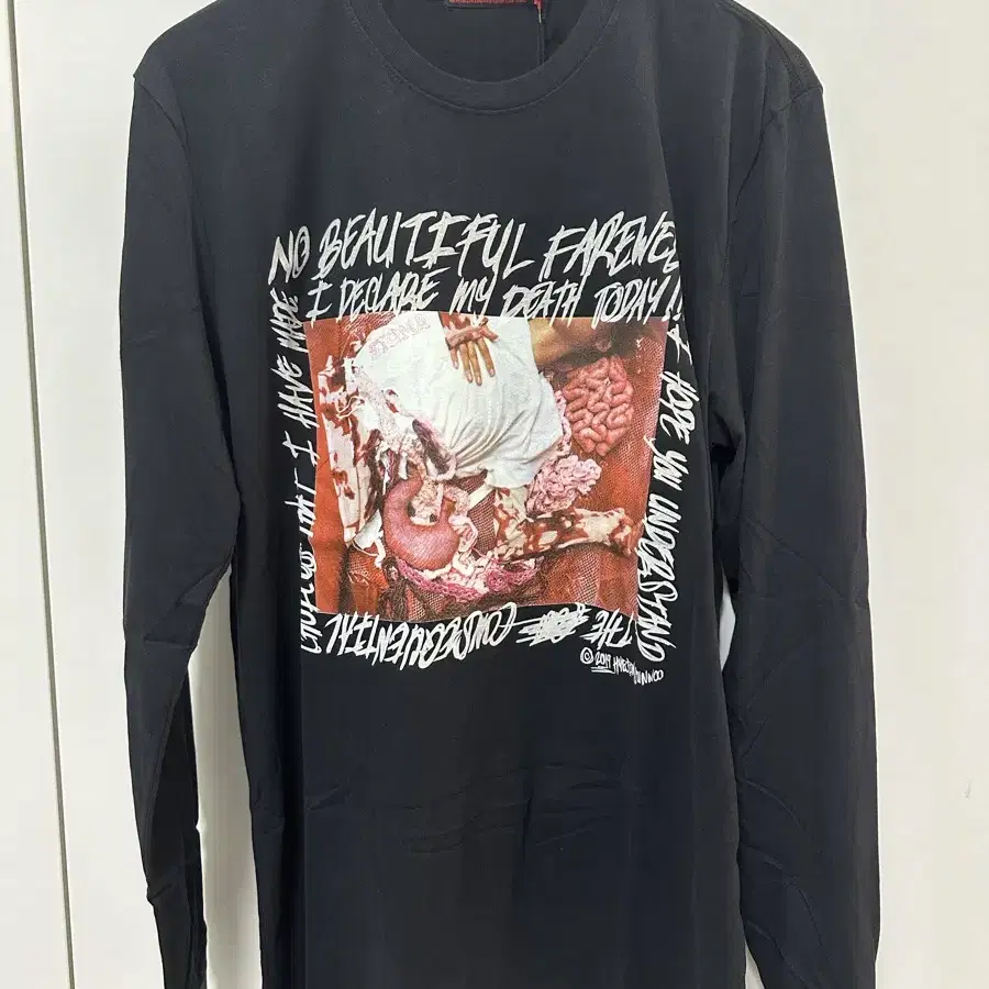 Homme boy Beautiful Farewell tee 블랙 옴므보이