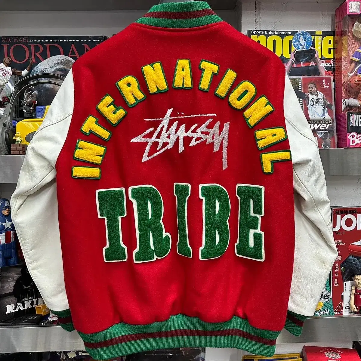 STUSSY TRIBE VARSITY JK 스투시 바시티 자켓