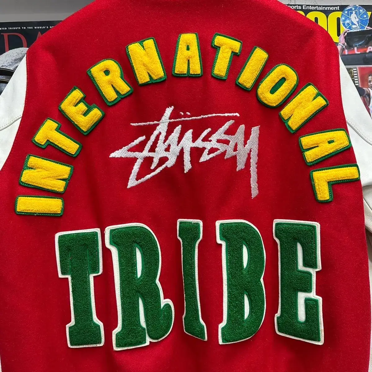 STUSSY TRIBE VARSITY JK 스투시 바시티 자켓