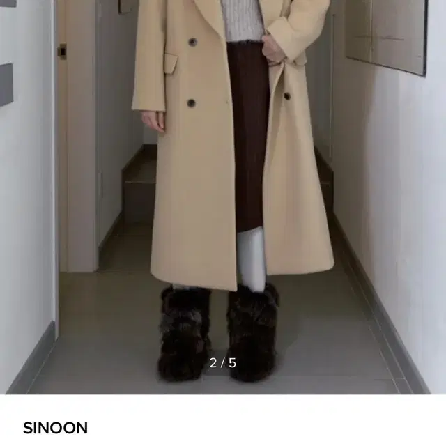 22FW 시눈 코트 버터