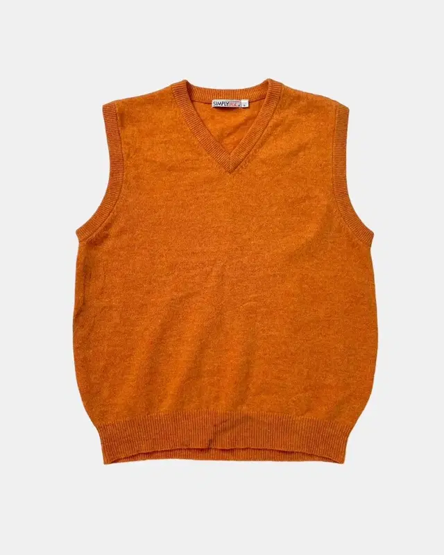 vintage orange bokashi vest