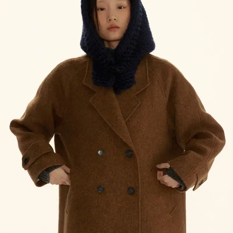 (새상품) 시엔느 Lucci Impero Double Coat Camel