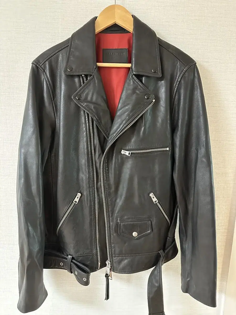 All Saints Real Sheepskin Rider Jacket size S (95-100)