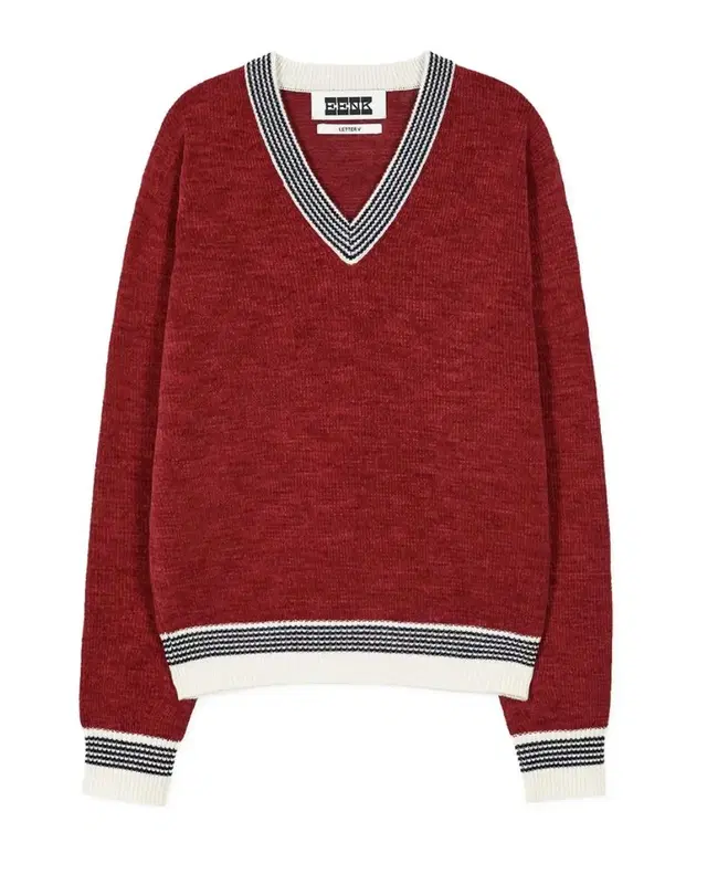 EENK V-Neck Knit (RED) / 잉크 브이넥니트 레드