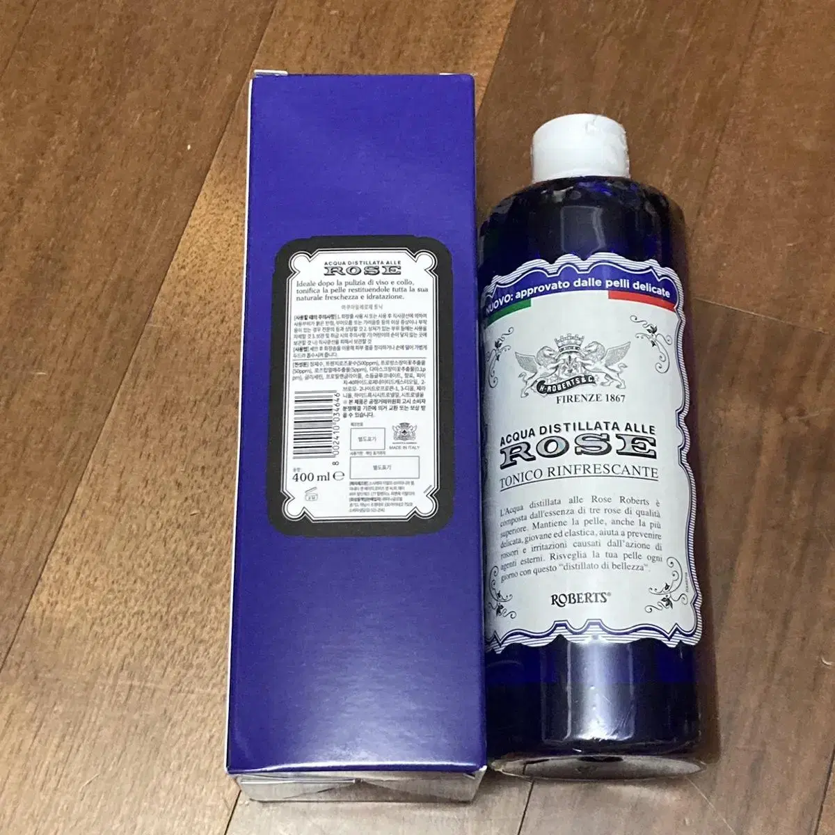 아쿠아알레로제 로버츠 장미수 400ml (새제품)