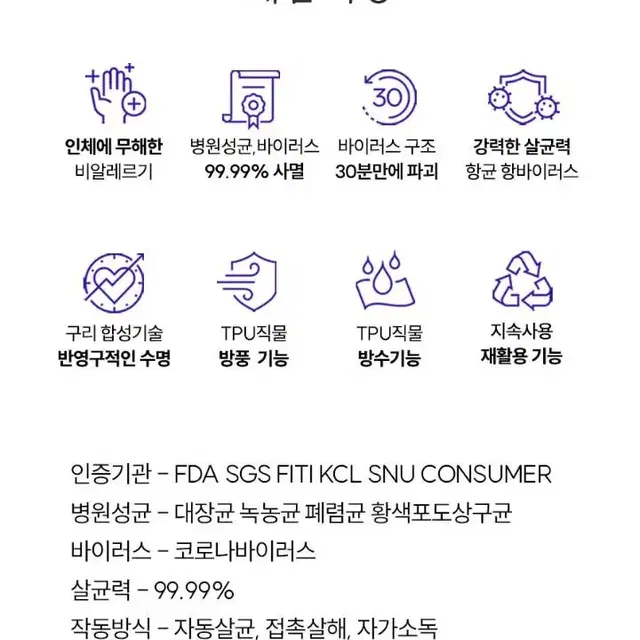 정가3.5) 알랑 자동살균 소독 에코백