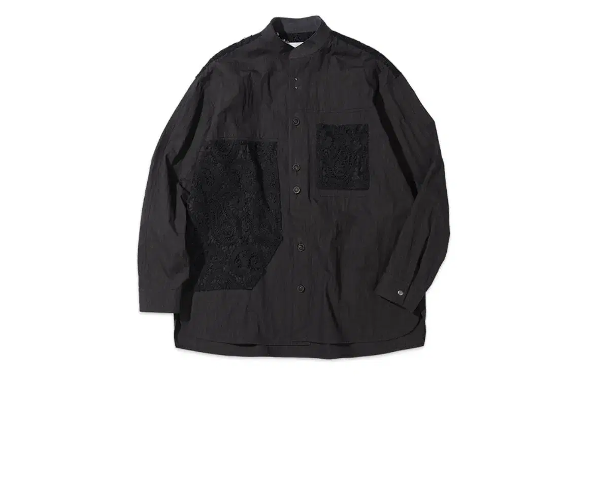 Anderson Belle Eldo Stand Collar Shirt ATB679M(ANTHRACITE)