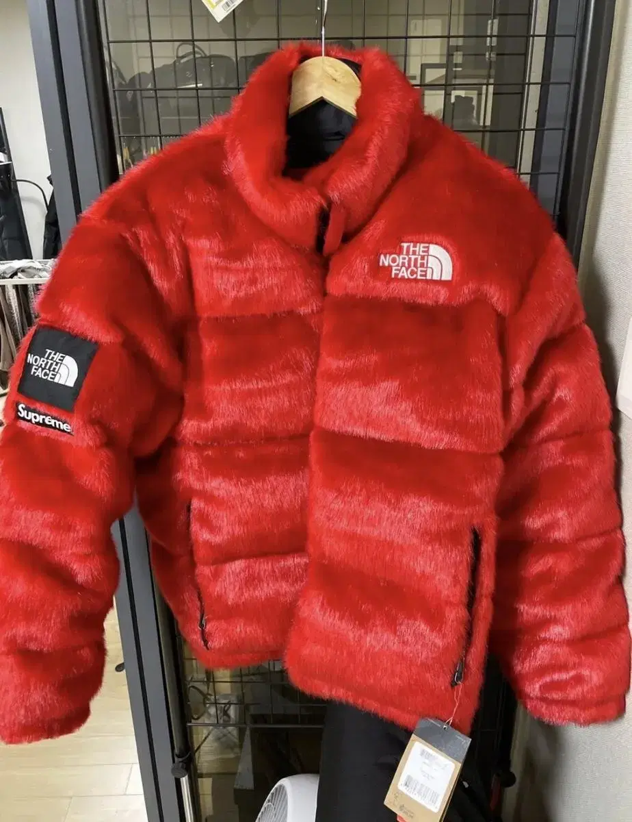 Supreme The North Face Fur Nopsi Jacket Red