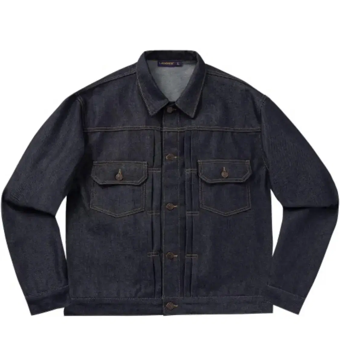 라퍼 COWBOY DENIM JACKET - DEEP BLUE M